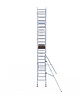 Euro Scaffold Rolsteiger Euroscaffold Professional 75x305 7,2m werkhoogte tegen de gevel