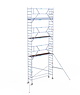 Euro Scaffold Rolsteiger Euroscaffold Professional 75x305 9,2m werkhoogte carbon vloer tegen de gevel