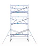 Euro Scaffold Rolsteiger Euroscaffold Professional 135x305 7,2m werkhoogte tegen de gevel