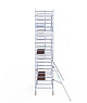 Euro Scaffold Rolsteiger Euroscaffold Professional 135x305 7,2m werkhoogte tegen de gevel