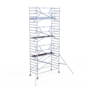 Rolsteiger Euroscaffold Professional 135x305 8,2m werkhoogte tegen de gevel