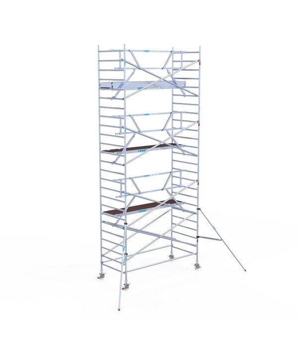 Euro Scaffold Rolsteiger Euroscaffold Professional 135x305 8,2m werkhoogte tegen de gevel