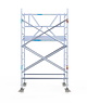 Euro Scaffold Rolsteiger Euroscaffold Professional 135x190 4,2m werkhoogte tegen de gevel
