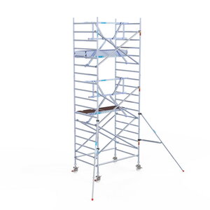 Rolsteiger Euroscaffold Professional 135x190 6,2m werkhoogte tegen de gevel