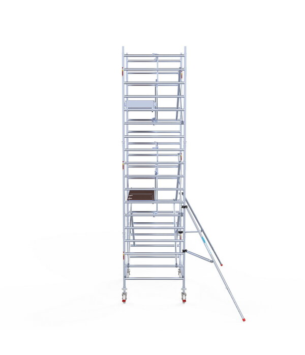 Euro Scaffold Rolsteiger Euroscaffold Professional 135x190 6,2m werkhoogte tegen de gevel