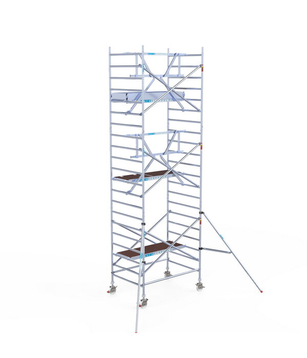 Euro Scaffold Rolsteiger Euroscaffold Professional 135x190 7,2m werkhoogte tegen de gevel