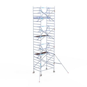 Rolsteiger Euroscaffold Professional 135x190 8,2m werkhoogte tegen de gevel