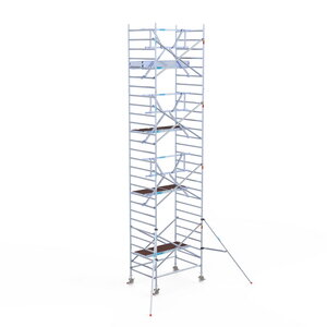 Rolsteiger Euroscaffold Professional 135x190 9,2m werkhoogte tegen de gevel