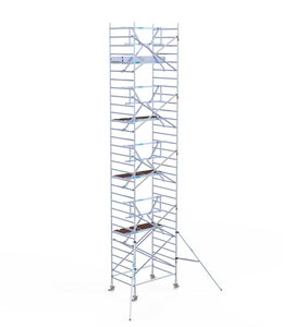 Rolsteiger Euroscaffold Professional 135x190 10,2m werkhoogte tegen de gevel