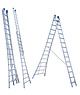 Euro Scaffold Reform ladder Eurostairs Pro uitgebogen 2x14 sporten + toprol