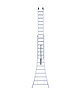 Euro Scaffold Reform ladder Eurostairs Pro uitgebogen 2x14 sporten + toprol
