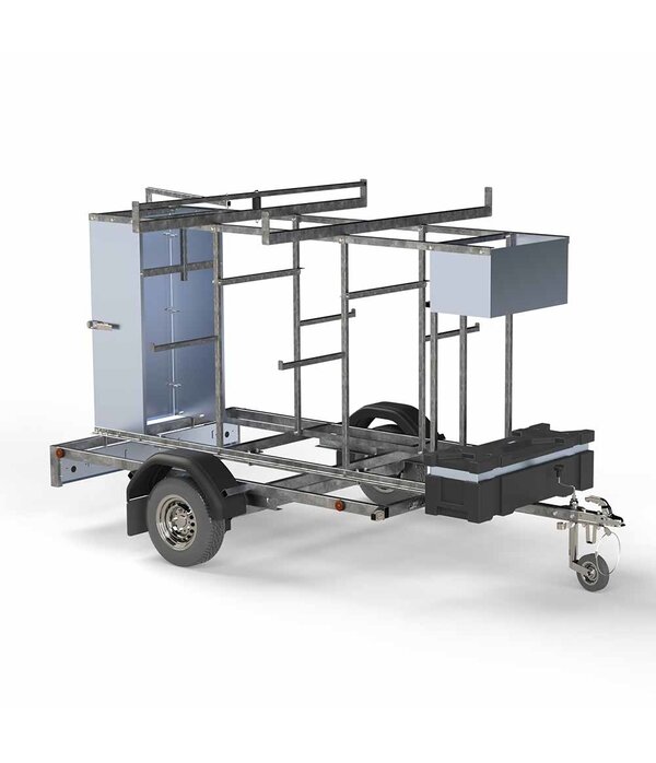 Euro Scaffold X Carrier afsluitbare aanhanger 250
