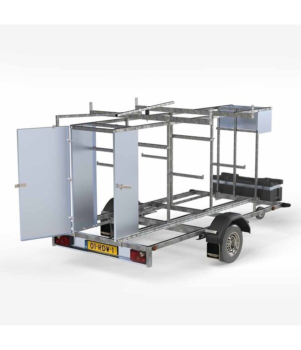 Euro Scaffold X Carrier afsluitbare aanhanger 305