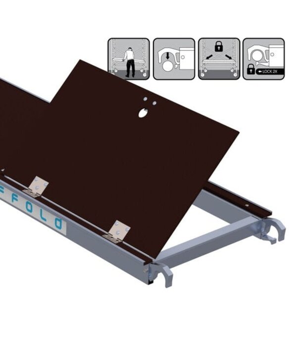 Euro Scaffold ES Platform 1.90m met luik