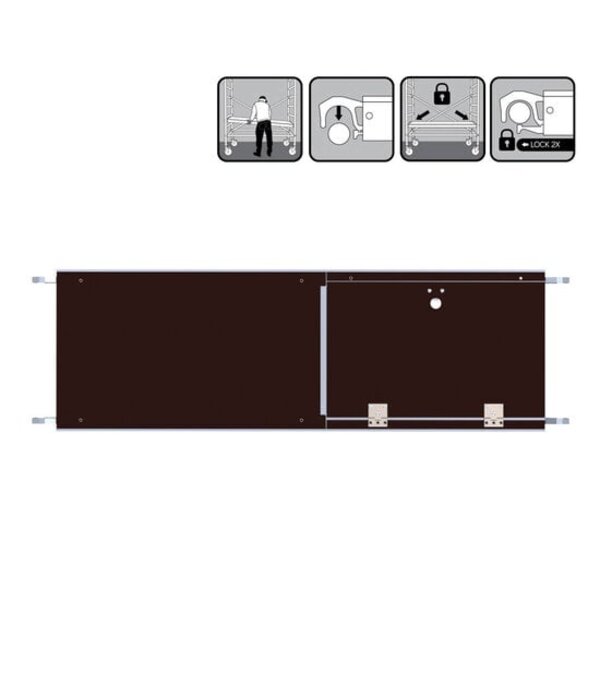 Euro Scaffold ES Platform 1.90m met luik