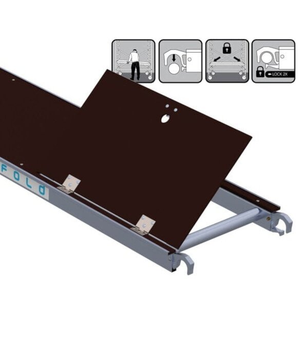 Euro Scaffold ES Platform 2.50m met luik
