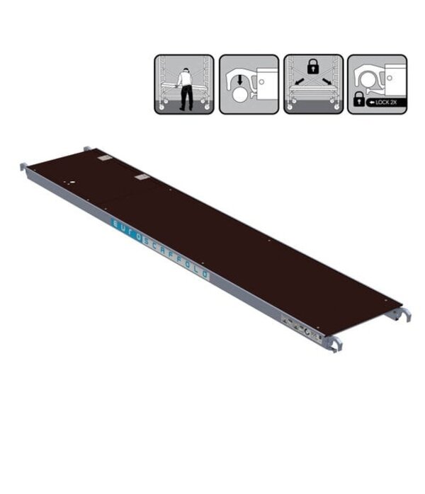 ES Platform 3.05m met luik Euro Scaffold ES Platform 3.05m met luik