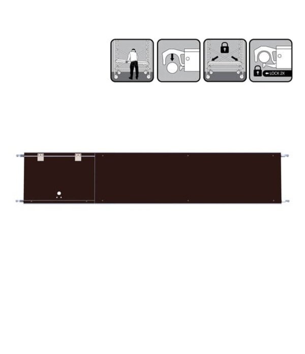 ES Platform 3.05m met luik Euro Scaffold ES Platform 3.05m met luik