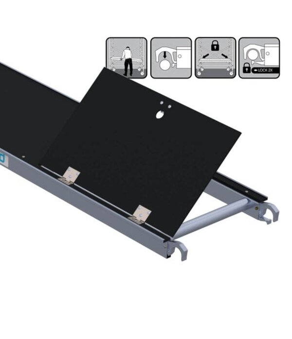 Euro Scaffold ES Platform carbon 3.05m met luik