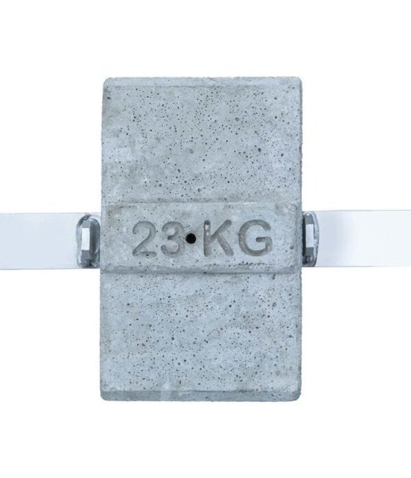 Euro Scaffold SGS Prime dakrandbeveiliging Betonblok 23 kg