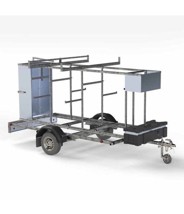 Steigeraanhanger 305 cm afsluitbaar Euro Scaffold Steigeraanhanger 305 cm afsluitbaar