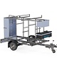 Steigeraanhanger 250 cm afsluitbaar 1350 Kg geremd Euro Scaffold Steigeraanhanger 250 cm afsluitbaar 1350 Kg geremd