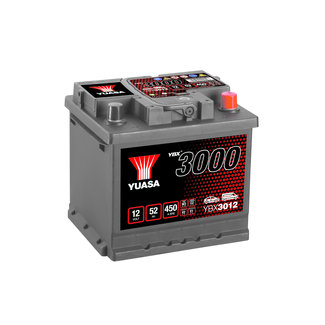 YUASA YBX3012 YBX3000 Batteria 12V 52Ah 450A con maniglie, con