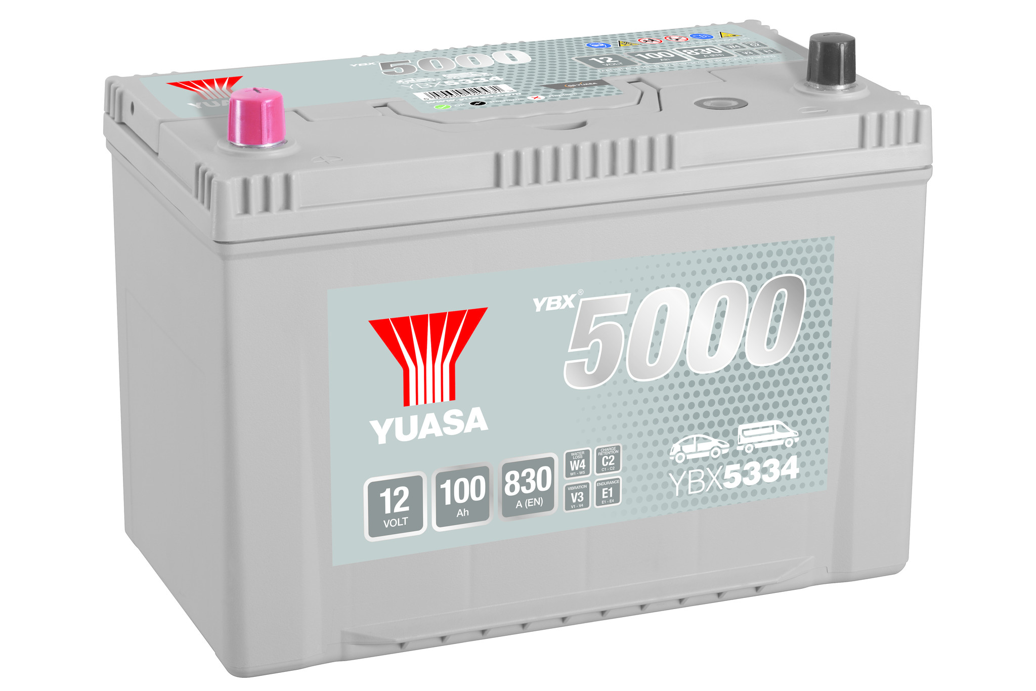 omroeper Beïnvloeden vaccinatie Yuasa YBX5334 12V 100Ah 830A Silver High Performance Accu - Accu Service  Dreumel