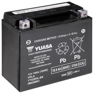 Yuasa YTX20HL-BS 12V 18Ah High Performance Onderhoudsvrije Motor Accu