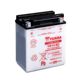 Yuasa YB14-B2 12V 14Ah Yumicron Motor Accu