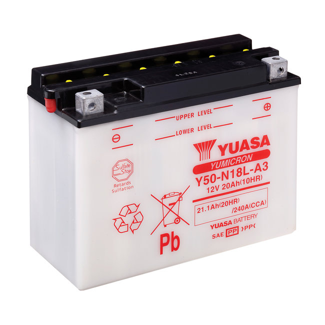 Generaliseren dump Afhankelijkheid Yuasa Y50-N18L-A3 12V 20Ah Yumicron Motor Accu - Accu Service Dreumel