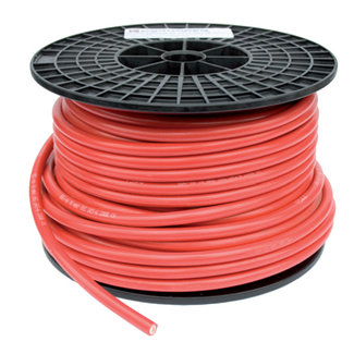 Accukabel dubbel geïsoleerd 1 x 35mm² rood (per meter)