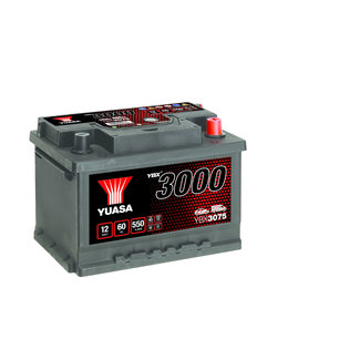 Yuasa YBX3075 12V 60Ah 550A SMF Accu