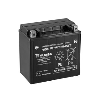 Yuasa YTX14H-BS 12V 12Ah High Performance Onderhoudsvrije Motor Accu