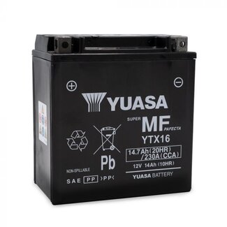 Yuasa YTX16 (WC) Onderhoudsvrije Motor Accu