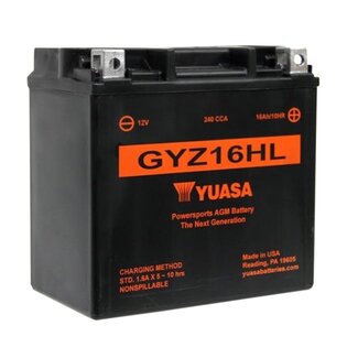 Yuasa GYZ16HL 12V 16Ah High Performance Onderhoudsvrije Motor Accu