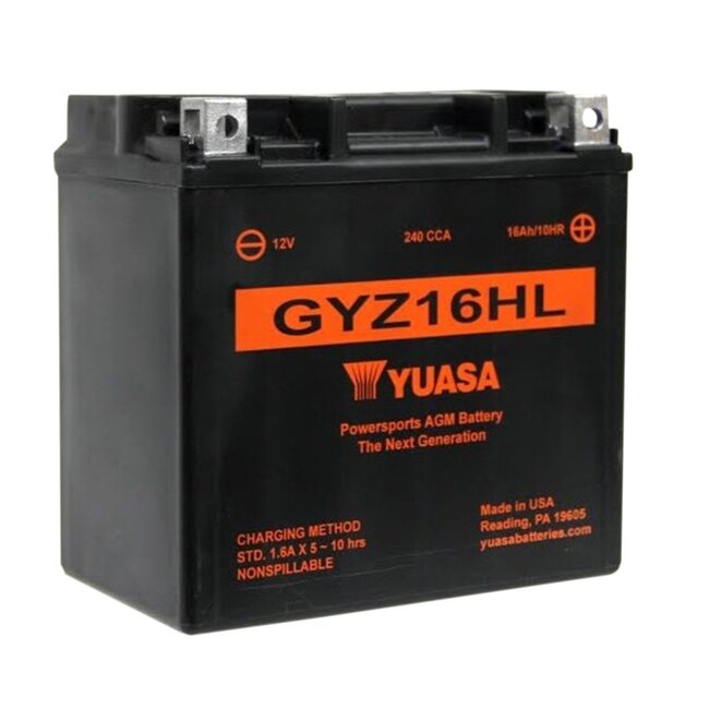 Yuasa GYZ16HL 12V 16Ah High Performance Onderhoudsvrije Motor Accu