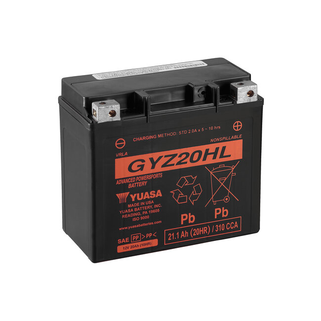 Yuasa GYZ20HL 12V 20Ah High Performance Onderhoudsvrije Motor Accu