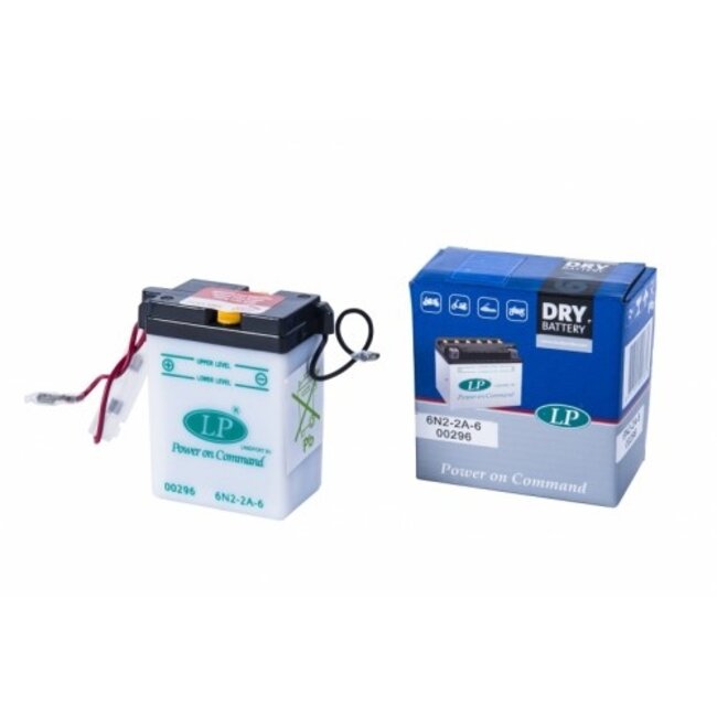Landport 6N2-2A-6 6V 2Ah Conventionele Motor Accu