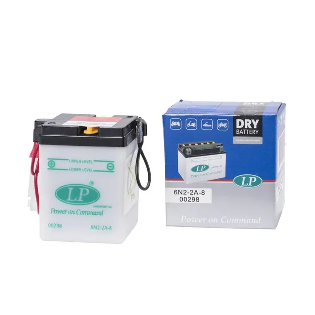 Landport 6N2-2A-8 6V 2Ah Conventionele Motor Accu