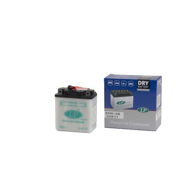 Landport 6N6-3B 6V 6Ah Conventionele Motor Accu