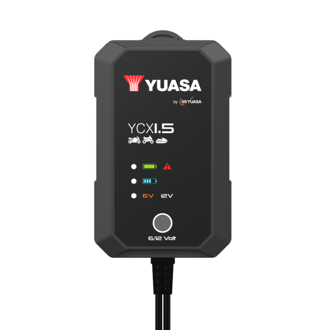 Yuasa YCX1.5 Smart 6/12V 1.5A motorfiets acculader
