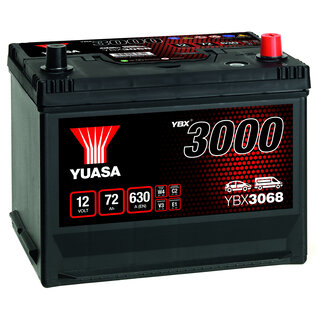 Yuasa YBX3068 12V 72Ah 630A SMF Accu