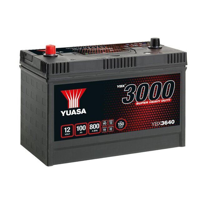 Yuasa YBX3640 12V 100Ah 800A SHD Accu