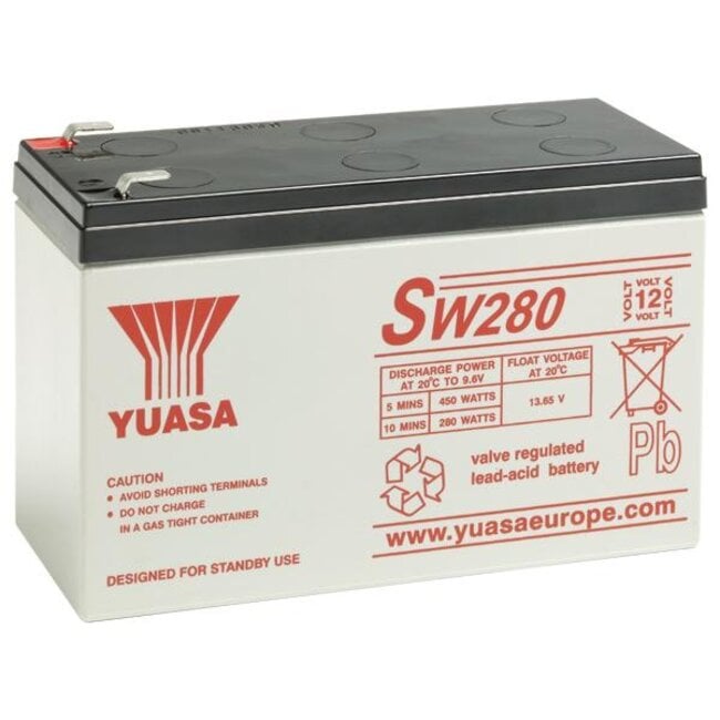 Yuasa SW280 High Rate Loodaccu 12V 7.5Ah