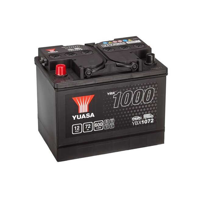 Yuasa YBX1072 12V 72Ah 600A Start Accu
