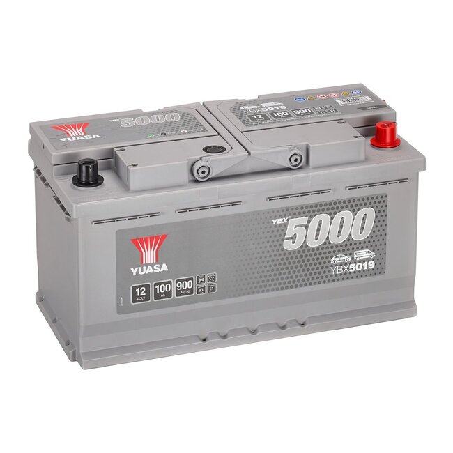 Yuasa YBX5019 12V 100Ah 900A Silver High Performance Accu