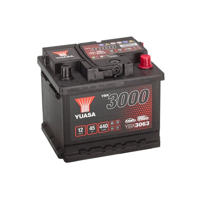 Yuasa YBX3063 12V 45Ah 440A SMF Accu