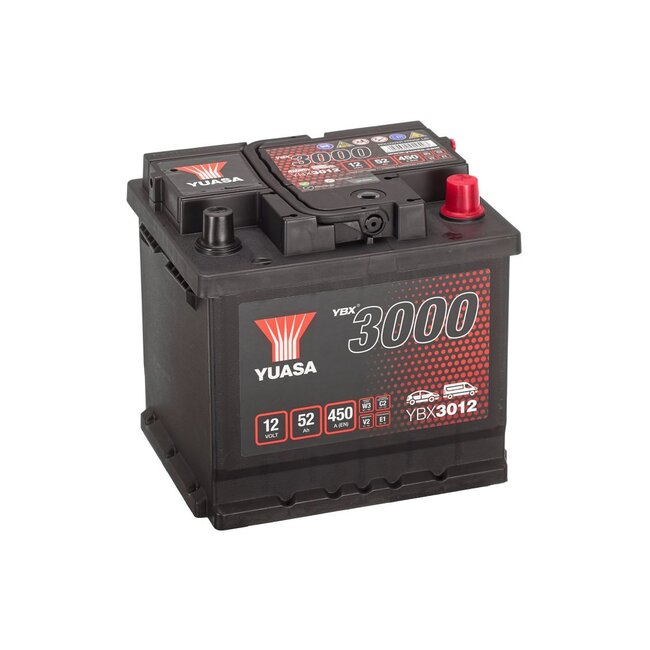 Yuasa YBX3012 12V 52Ah 450A SMF Accu