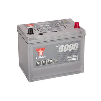Yuasa YBX5068 12V 75Ah 650A Silver High Performance Accu